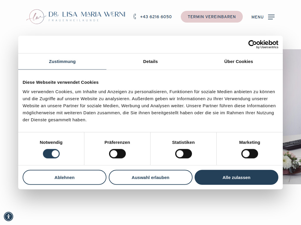 Website von Dr. Lisa Maria Werni in Neumarkt am Wallersee