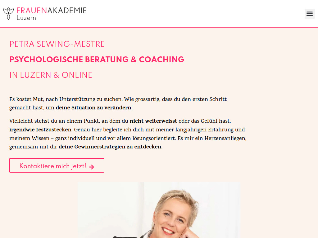Website von Frauenakademie Luzern in Luzern