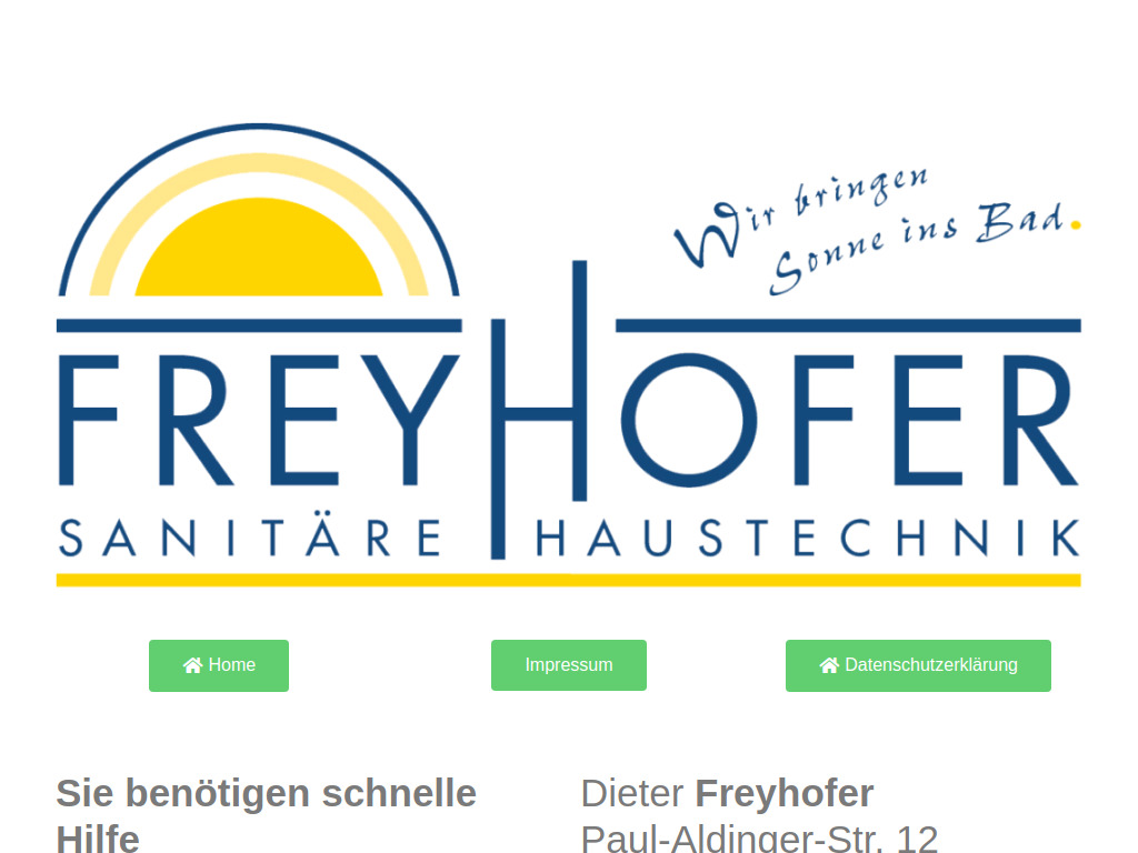 Website von Dieter Freyhofer in Steinheim an der Murr