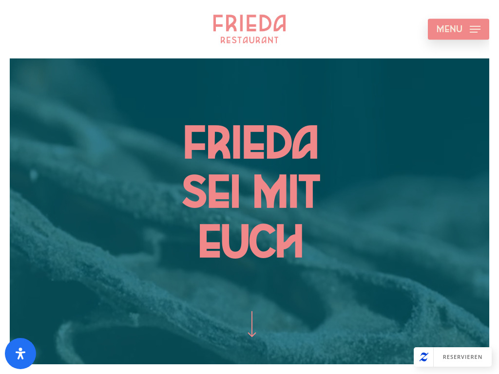 Website von Frieda Restaurant in Leipzig