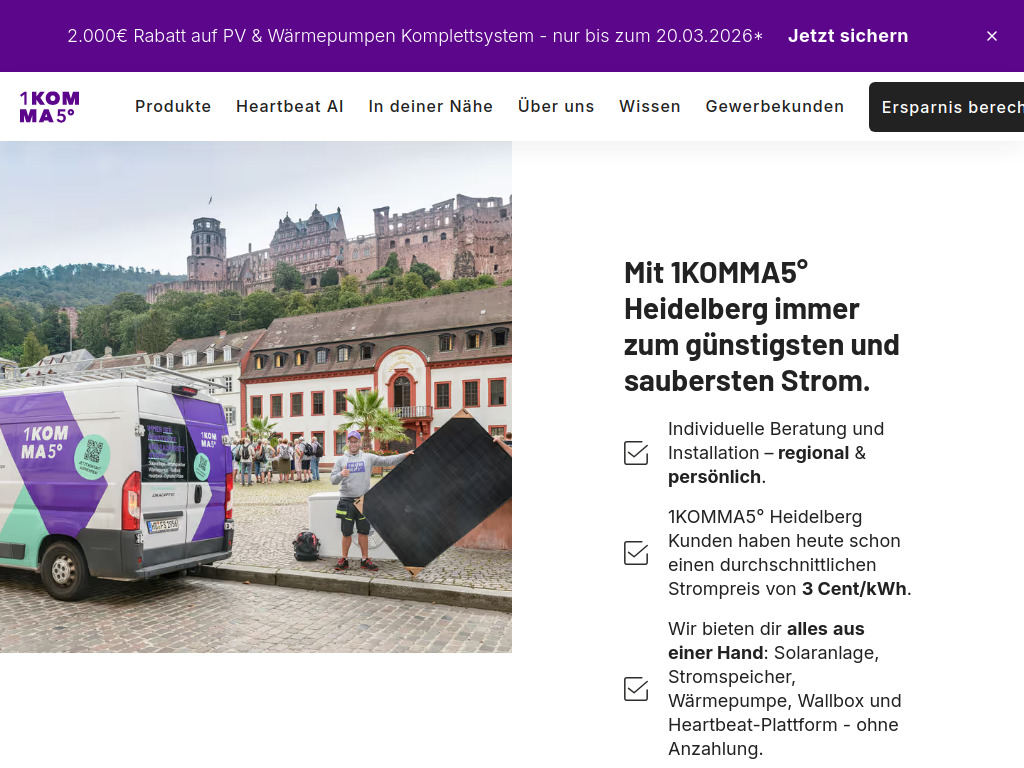 Website von Fritz Solar GmbH in Wiesloch