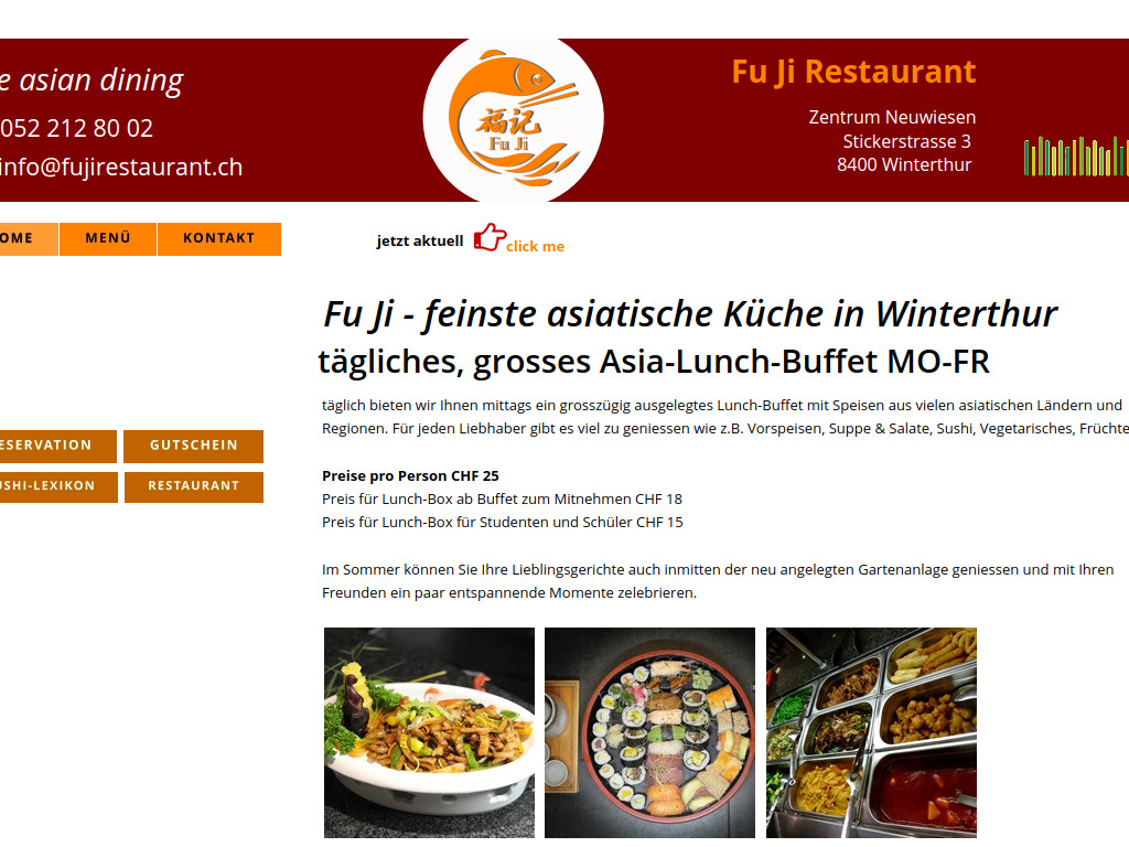 Website von Angkor Food GmbH in Winterthur