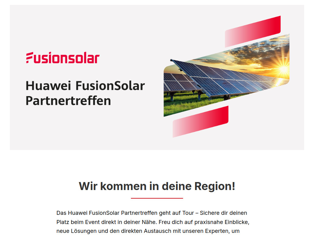 Website von HUAWEI TECHNOLOGIES Deutschland GmbH in Düsseldorf