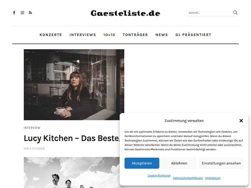 Website von Gaesteliste.de in Bremen