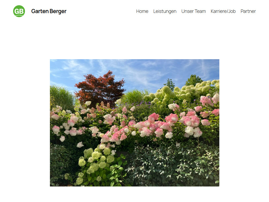 Website von Garten Berger in Essen