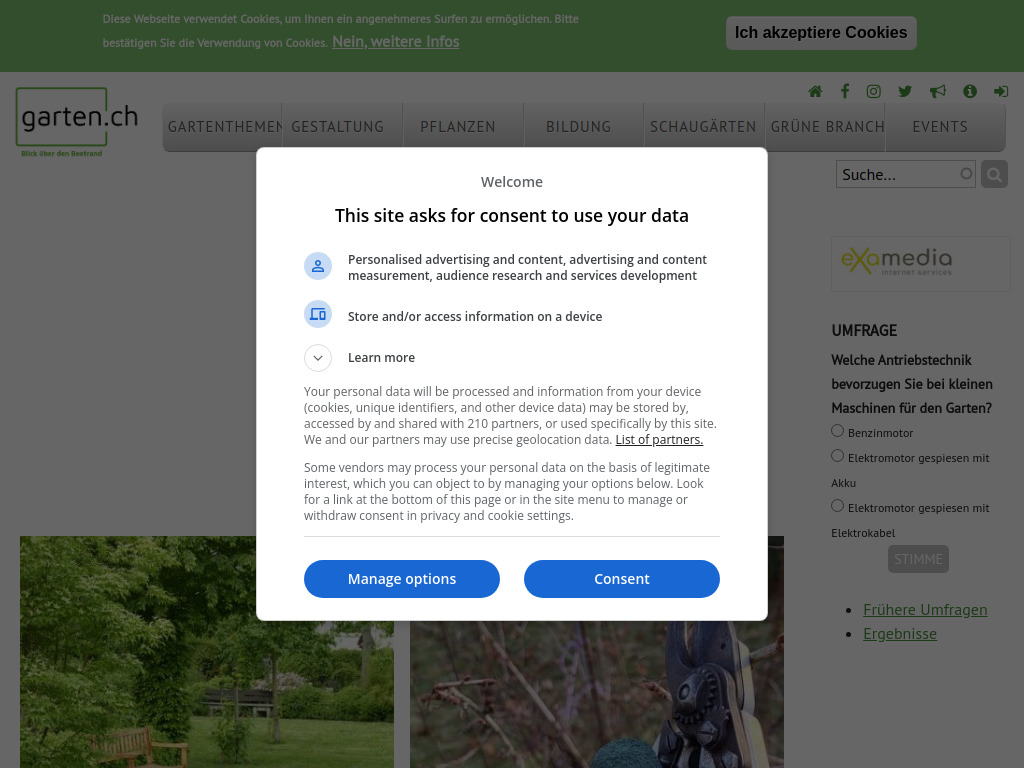 Website von examedia GmbH in Zürich