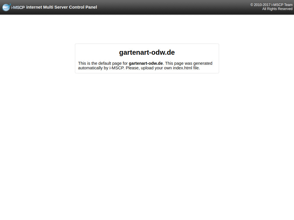 Website von Homepage of gartenart-odw.de