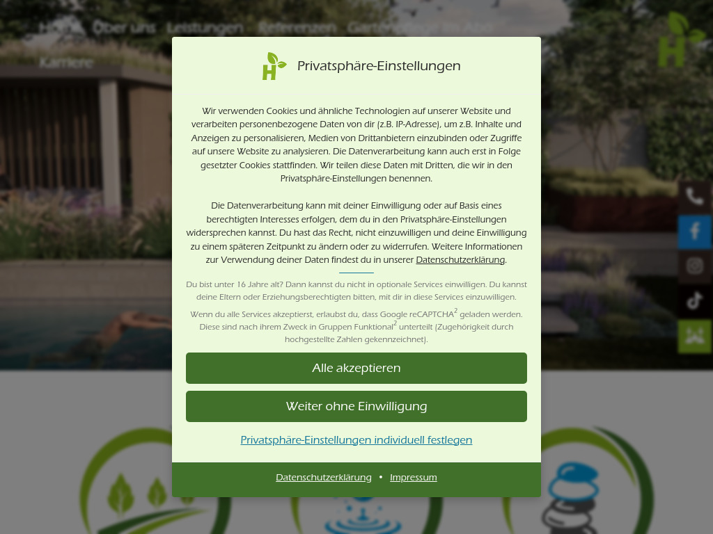 Website von Hornung (R)evolution Green GmbH in Münzkirchen