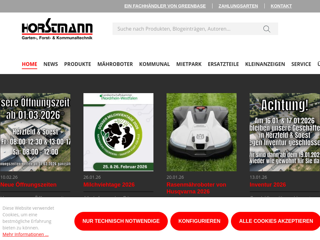 Website von Garten-, Forst- & Kommunaltechnik in Lippetal-Herzfeld