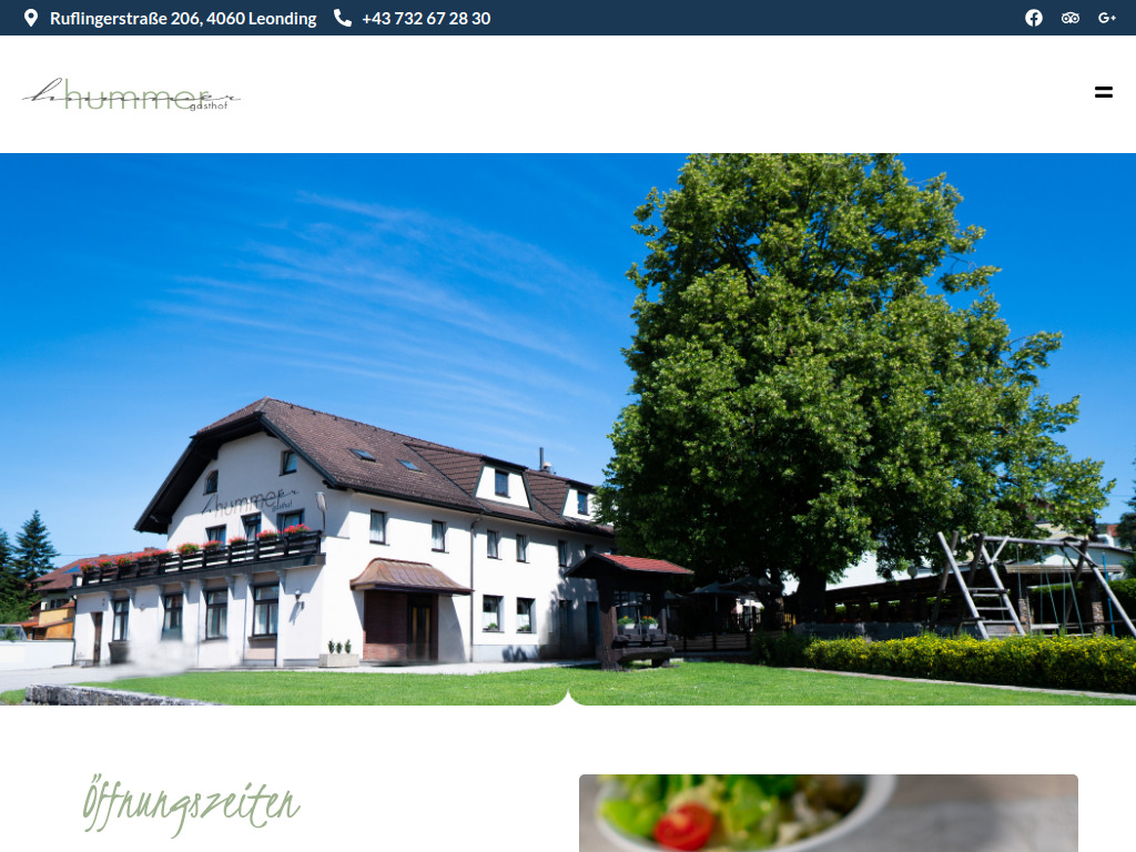 Website von Elisabeth Hummer in Leonding
