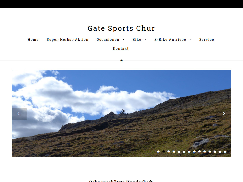 Website von Gate Sports GmbH Chur