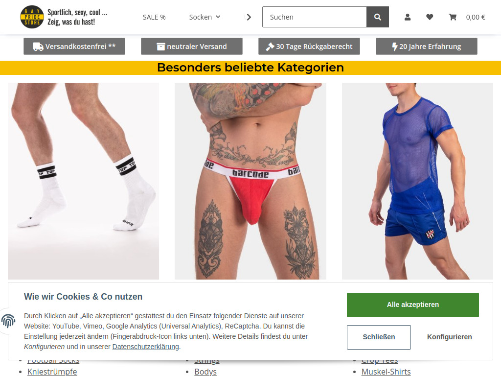 Website von GAYPS in Brandenburg an der Havel