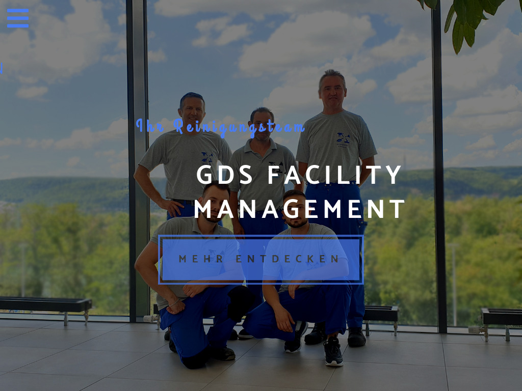 Website von GDS Facility Management in Dübendorf