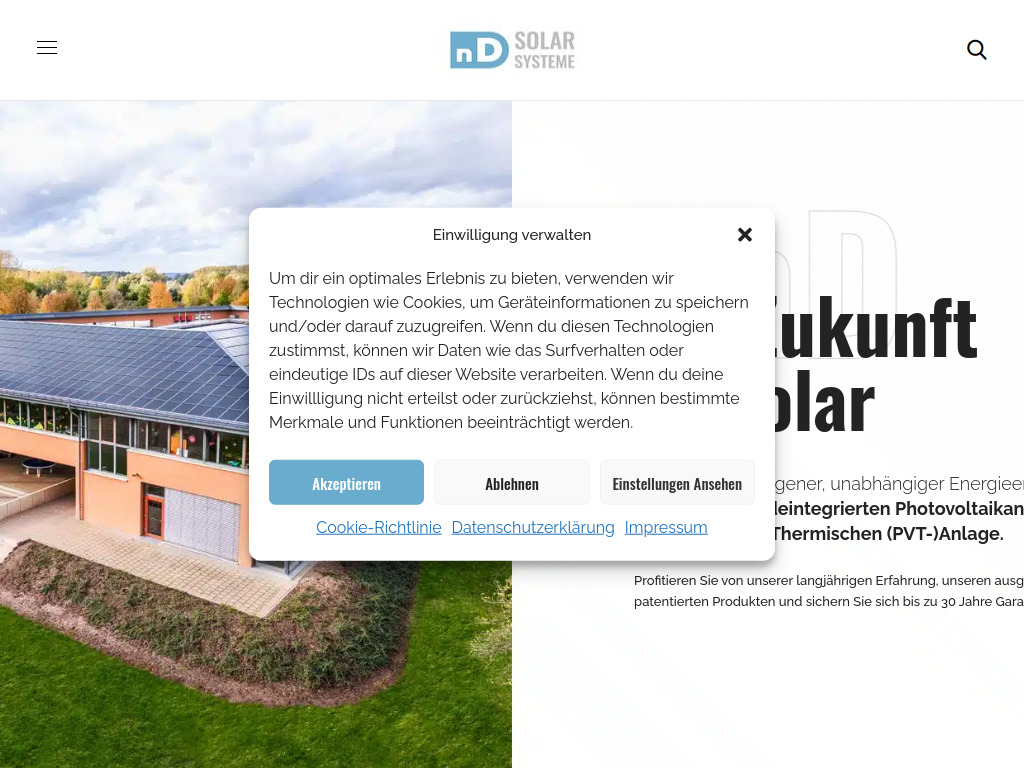 Website von nD-System GmbH in Hannover