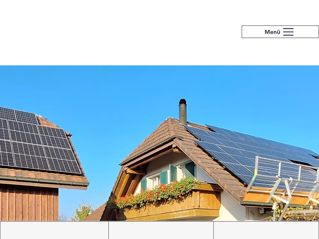 Website von Gebhart Solar in Obergösgen