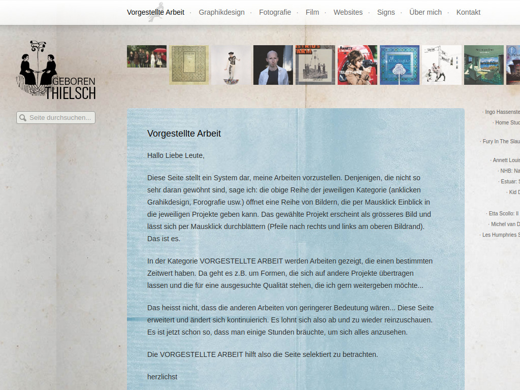 Website von geboren.thielsch in Hamburg