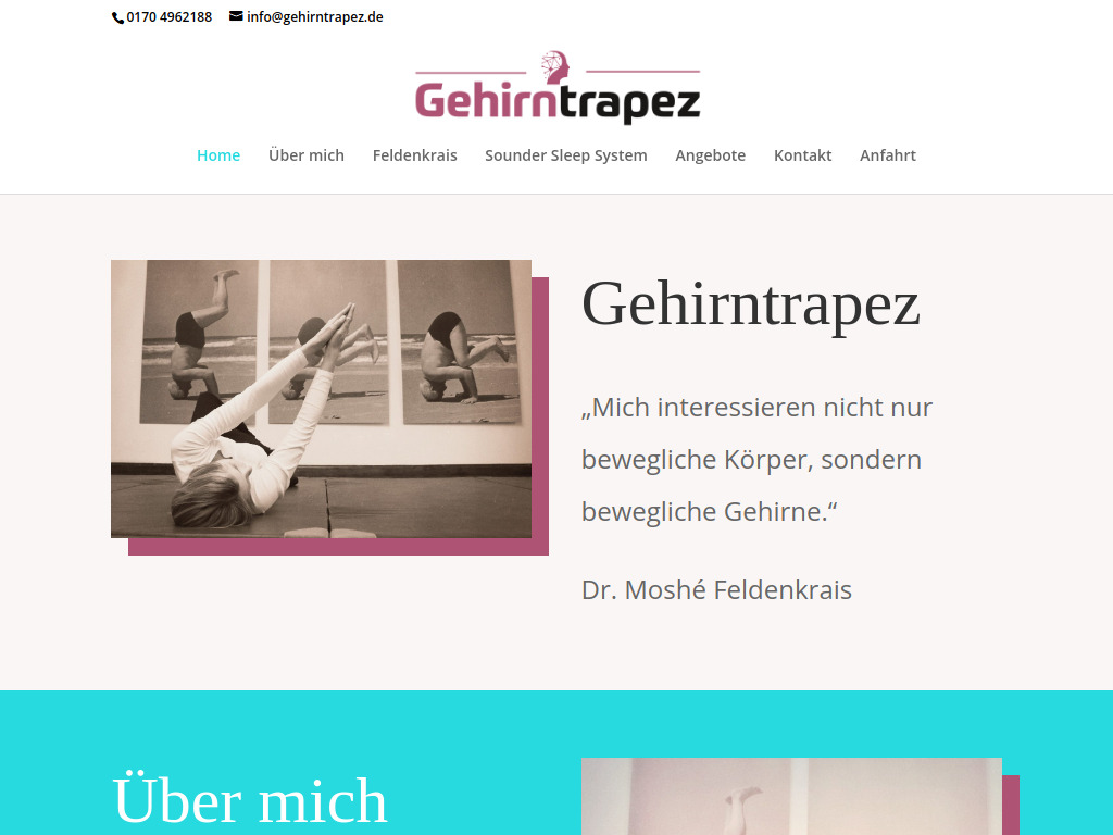 Website von Gehirntrapez in Hille