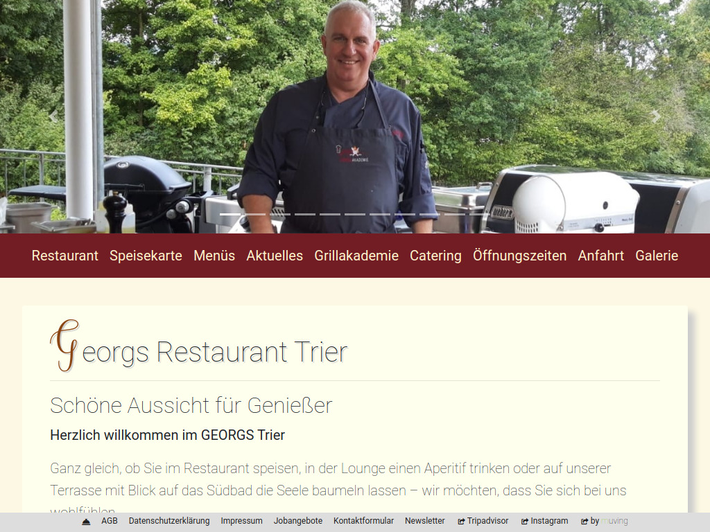 Website von Georgs Restaurant Trier in Trier