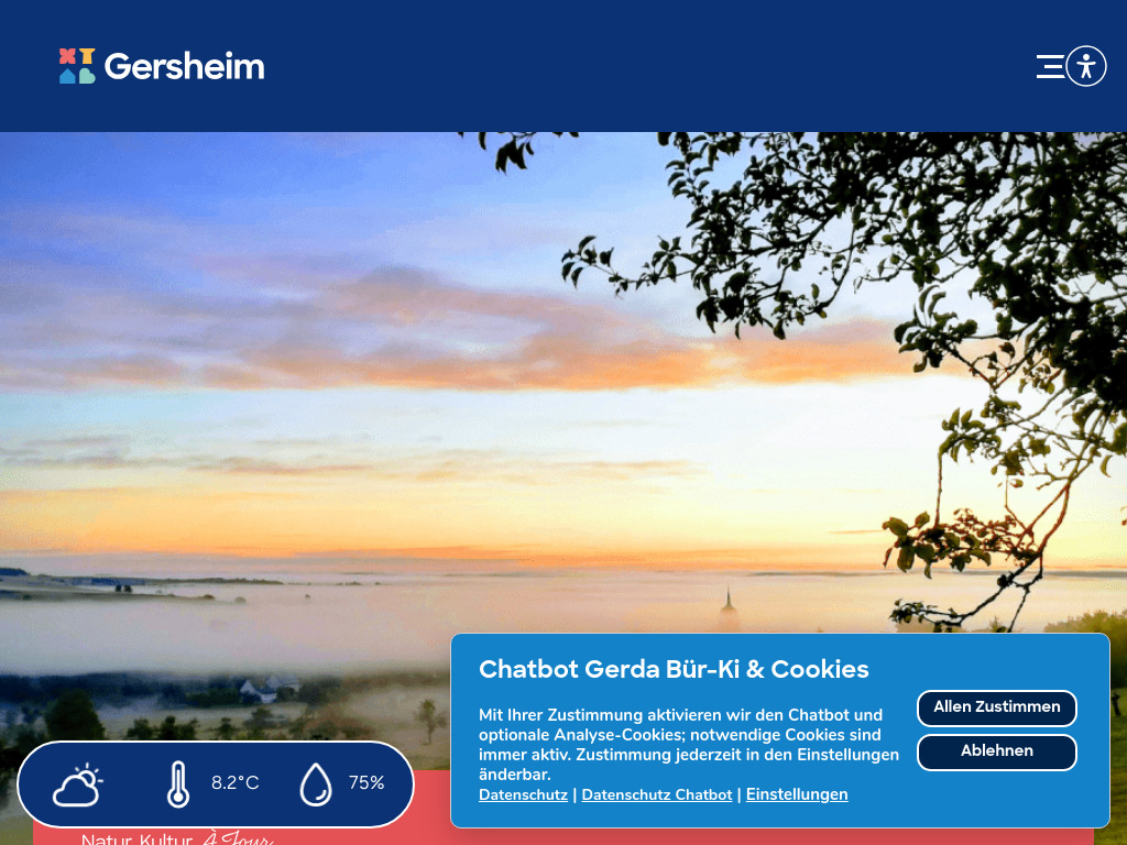 Website von Gemeinde Gersheim in Gersheim