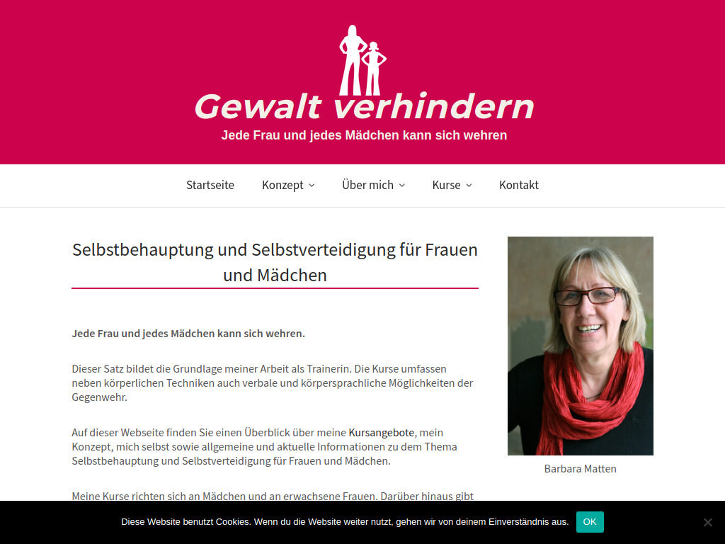 Website von Barbara Matten in Stuttgart
