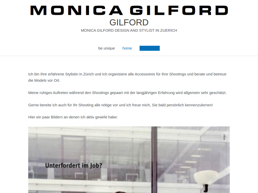 Website von home - GILFORD in Zürich
