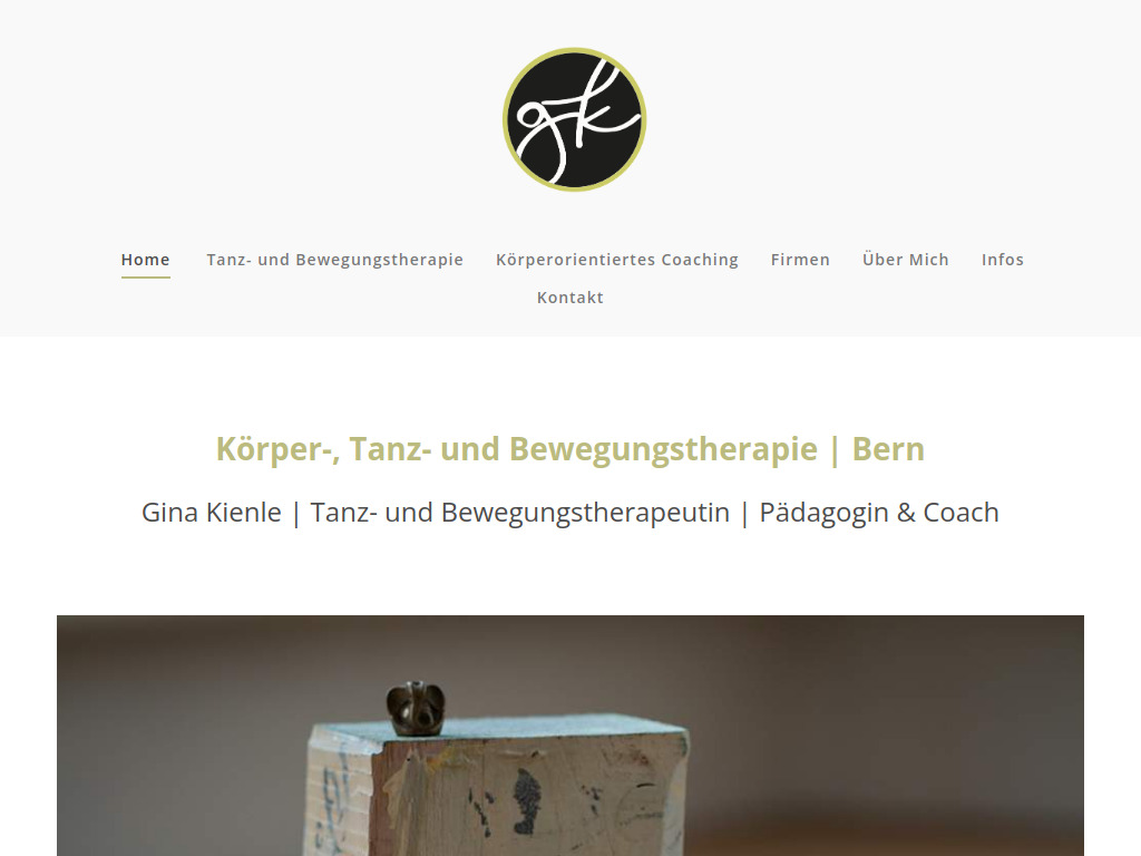 Website von Gina Kienle in Bern