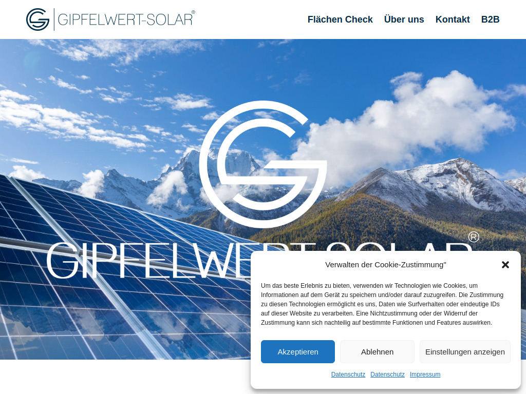 Website von Gipfelwert GmbH in Hannover