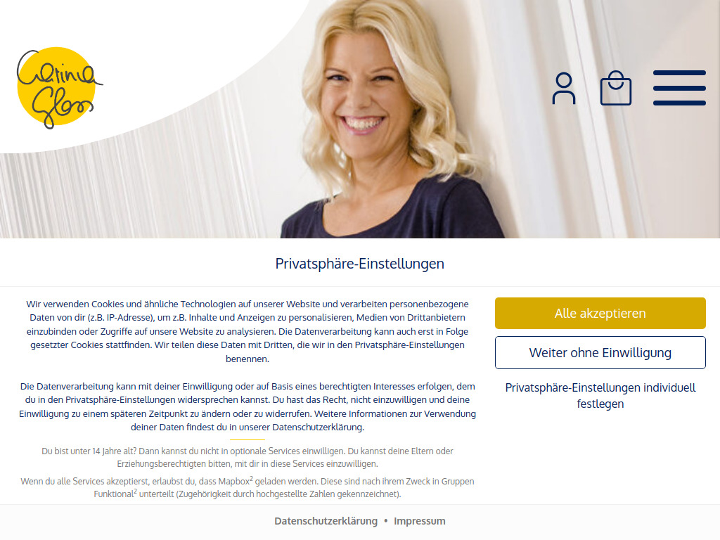 Website von Carina Gloß in Scheibbs