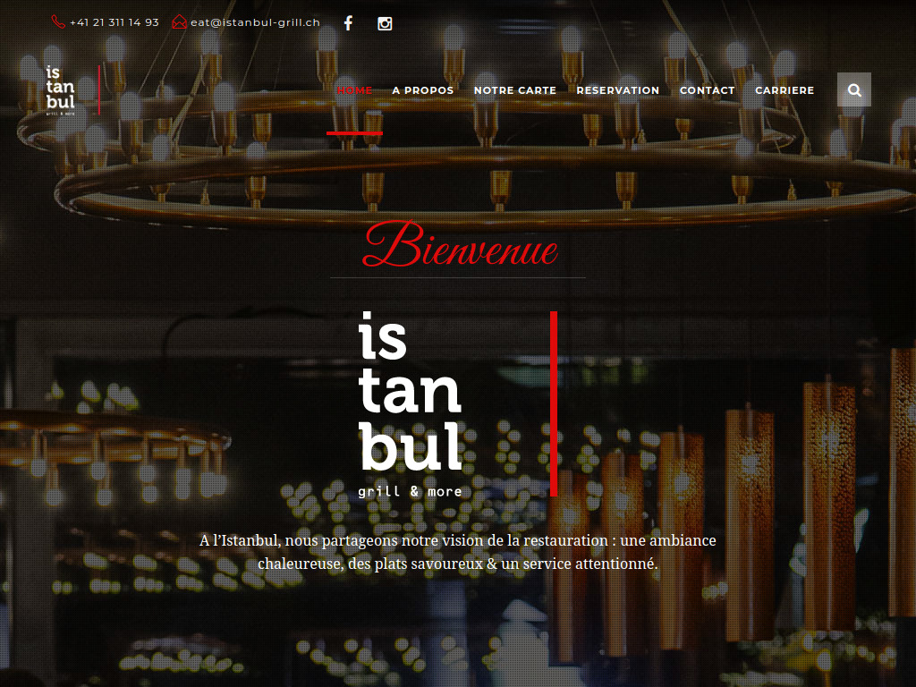 Website von Istanbul in Lausanne