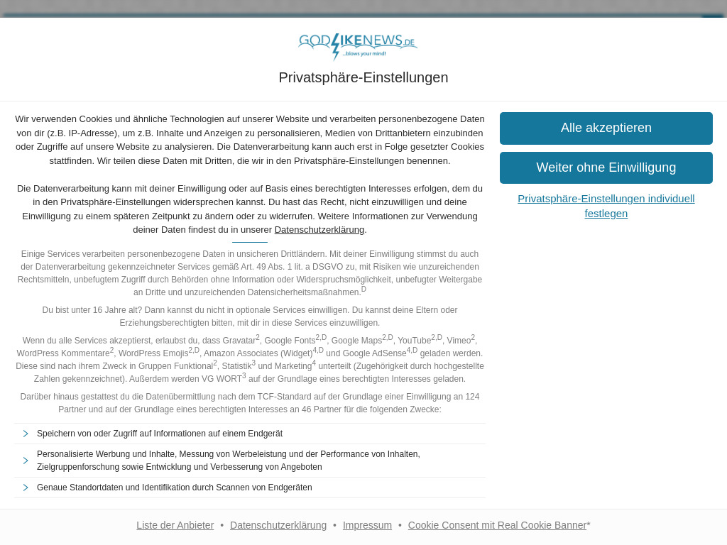 Website von GodLikeNews.de in Weimar-Gaberndorf