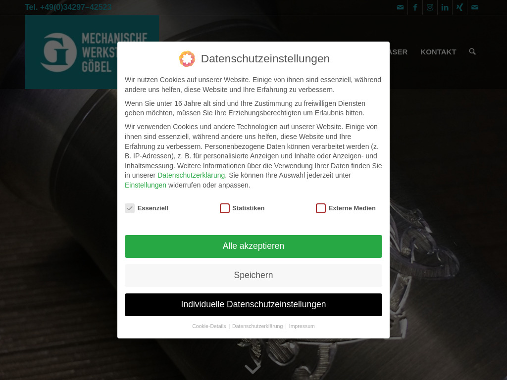 Website von Mechanische Werkstatt Göbel in Großpösna