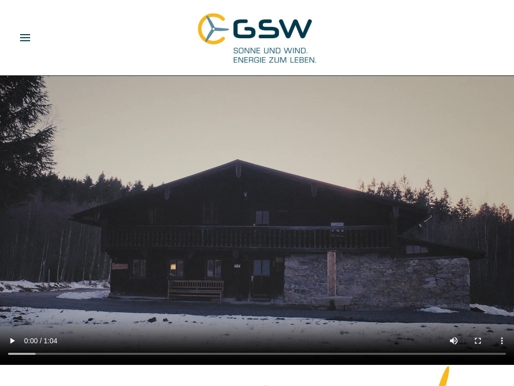 Website von GSW Gold Solar Wind Management GmbH in Kirchroth