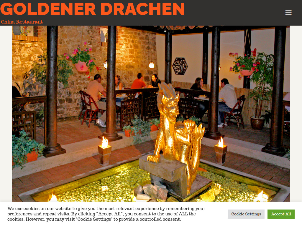 Website von Goldener Drachen China Restaurant in Gera