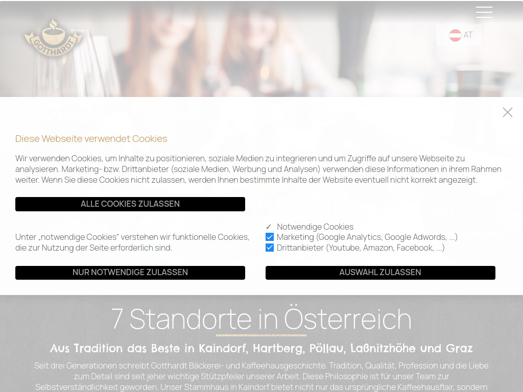 Website von Franz Gotthardt GmbH in Kaindorf
