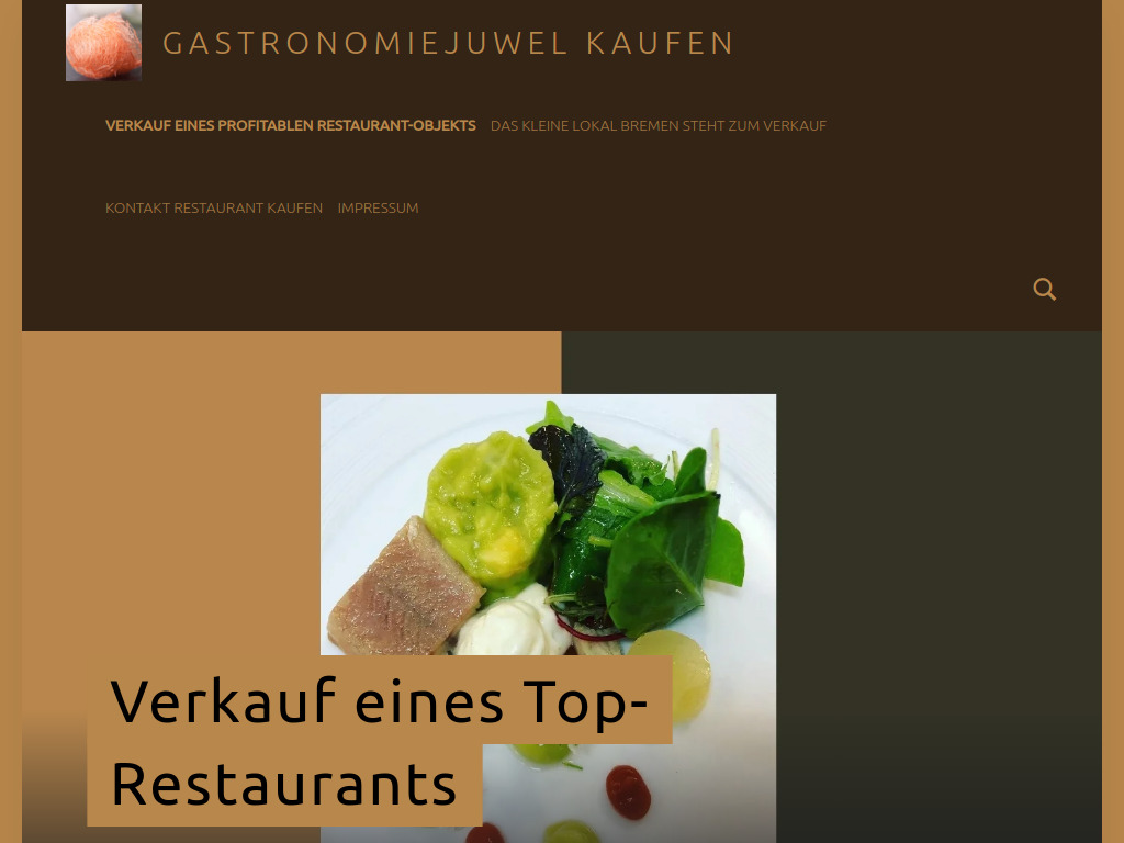 Website von Verkauf eines Top-Restaurants - Gastronomiejuwel kaufen