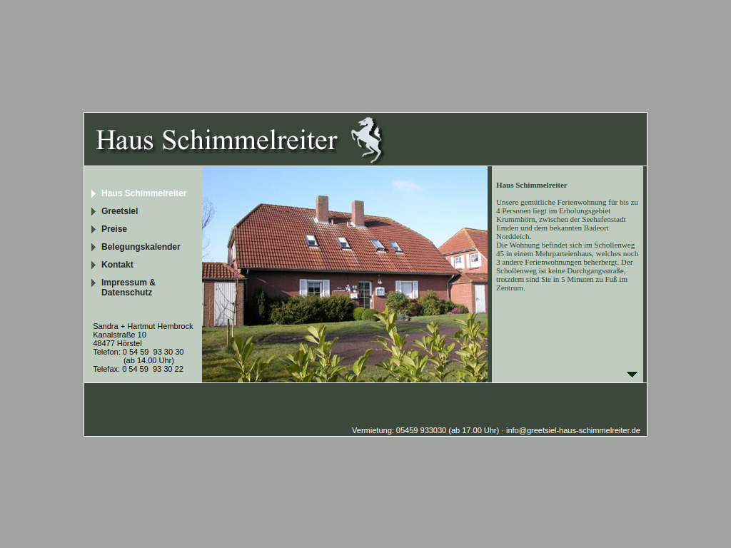 Website von Sandra und Hartmut Hembrock in Hörstel