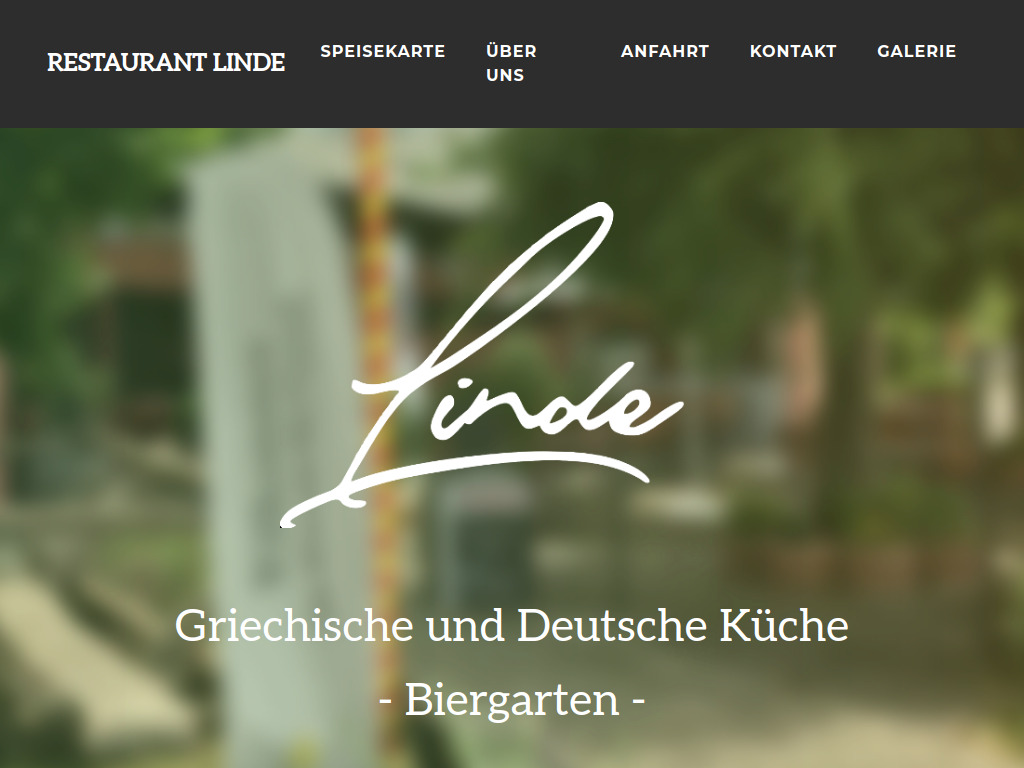 Website von Restaurant Linde in Waldshut