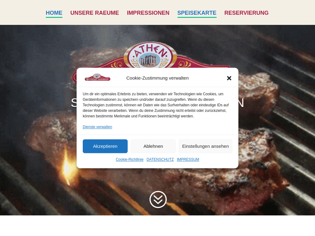 Website von Park Restaurant Athen KG in Chemnitz