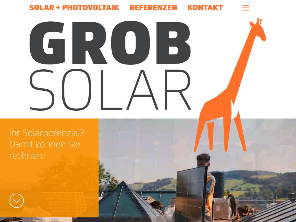 Website von Grob AG Gebäudehüllen in St.Gallen