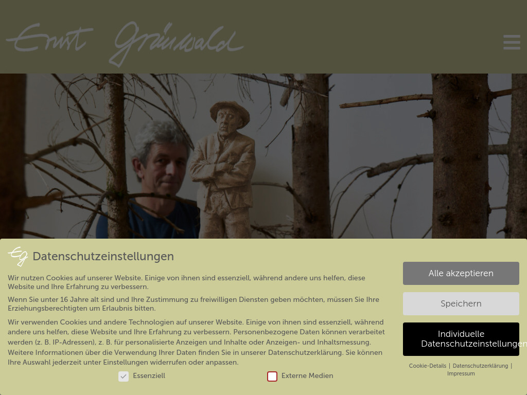 Website von Ernst Grünwald in Ammerland