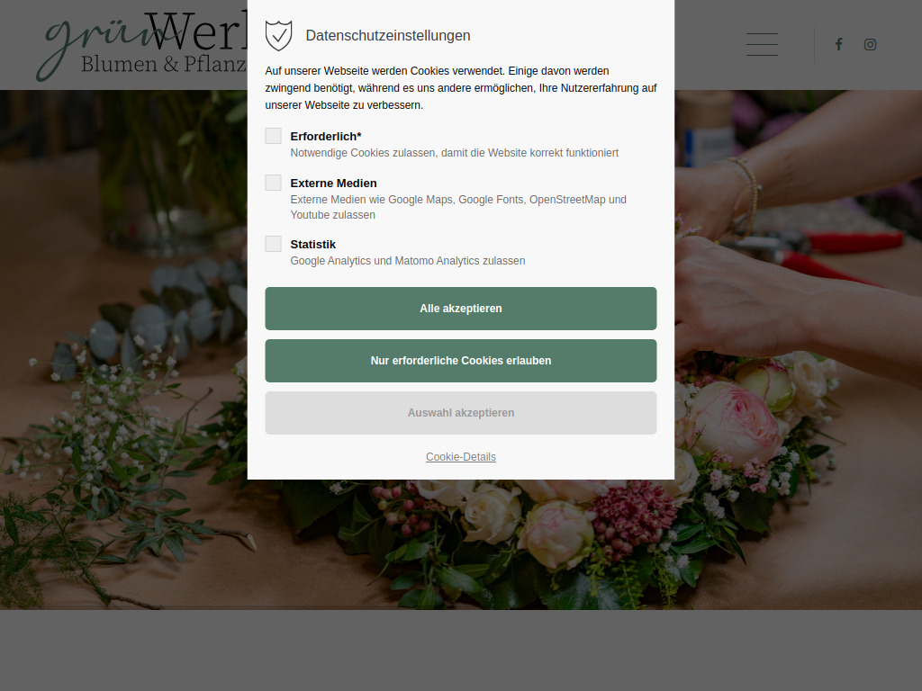 Website von grünWerk Altstätten GmbH in Altstätten