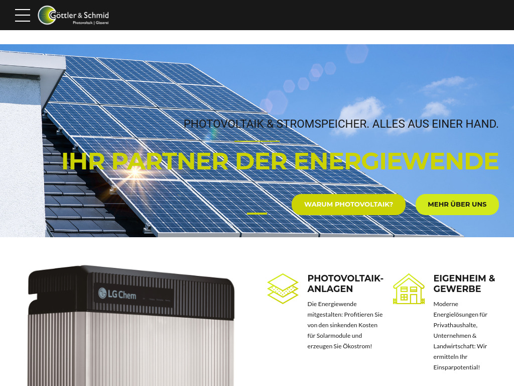 Website von Göttler & Schmid GmbH in Markt Indersdorf