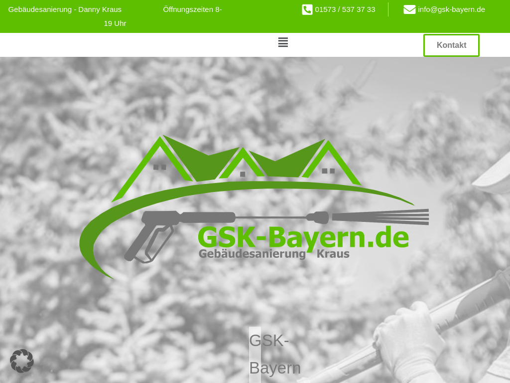 Website von Gebäudesanierung Kraus in Nürnberg