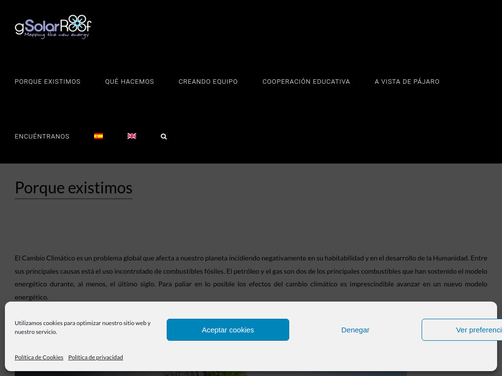 Website von Centro de Investigaciones Energéticas, Medioambientales y Tecnológicas in Madrid