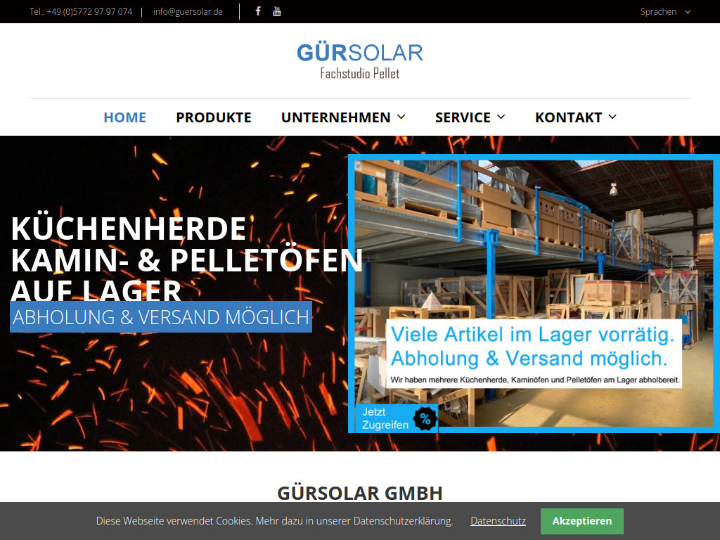 Website von Gürsolar GmbH in Espelkamp