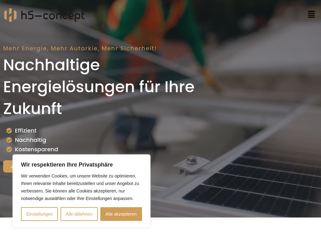 Website von H5-Concept GmbH in Biberach an der Riß
