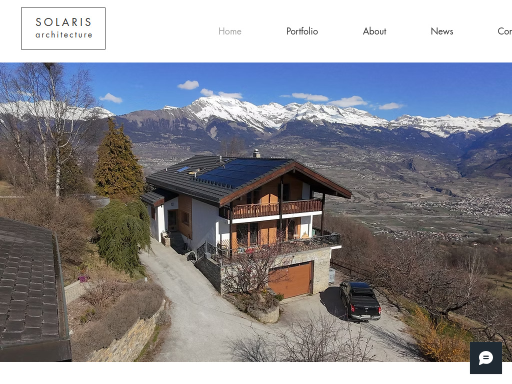 Website von Solaris architecture sàrl