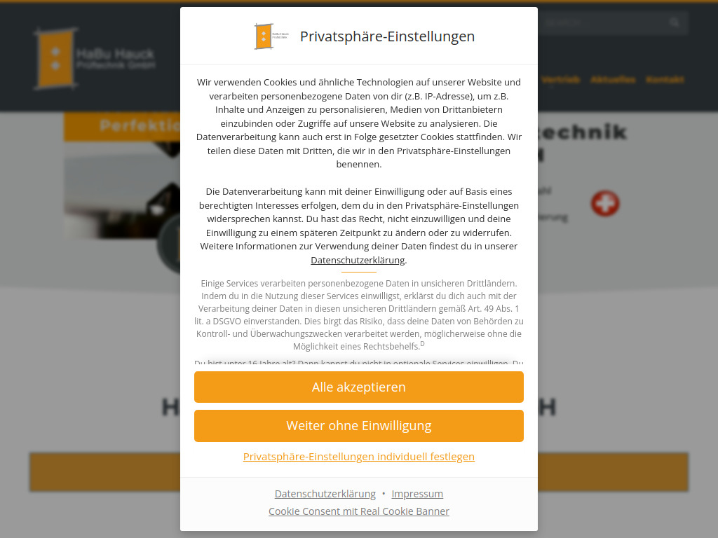 Website von HaBu Hauck Prüftechnik GmbH in Hochdorf-Assenheim