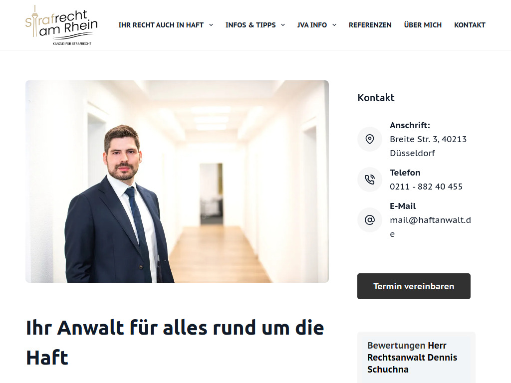 Website von Dennis Schuchna in Düsseldorf