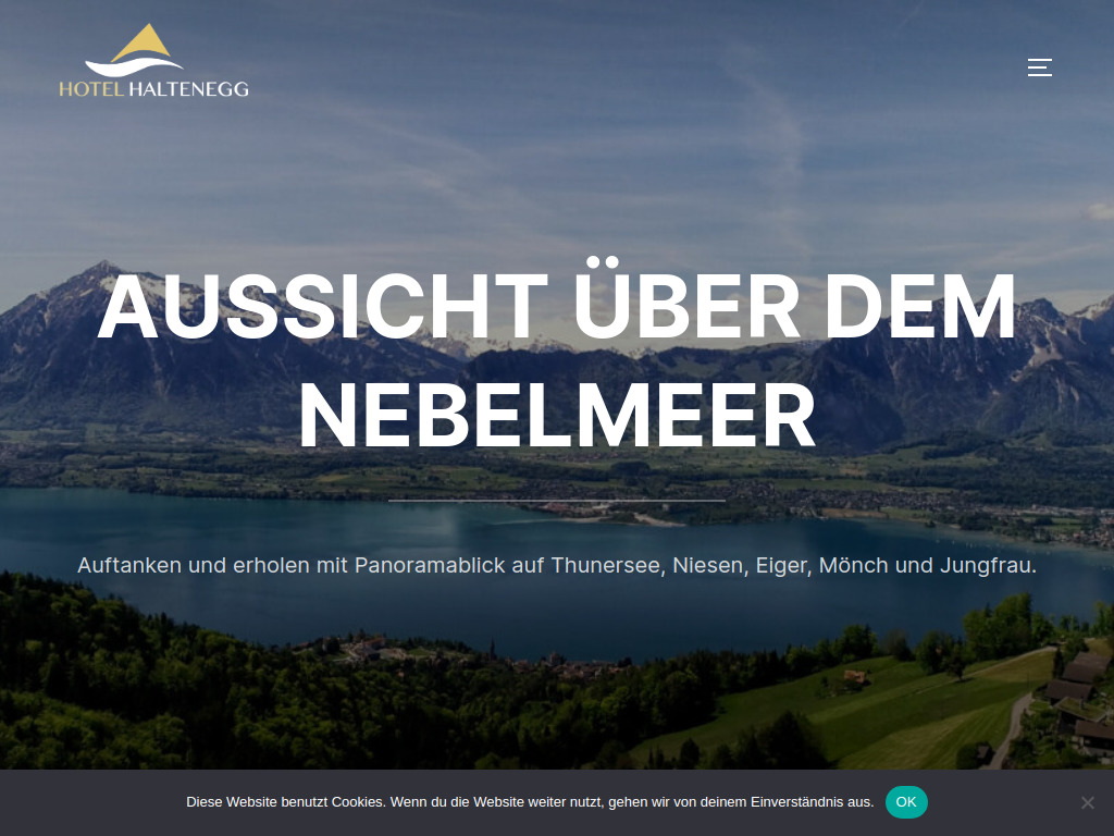 Website von Hotel Haltenegg in Heiligenschwendi